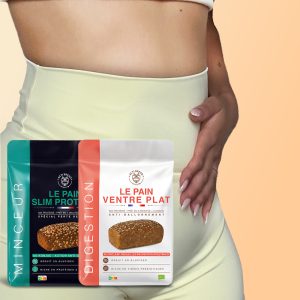 PACK MENSUEL MIX : LE PAIN VENTRE PLAT + LE PAIN SLIM PROTÉINE